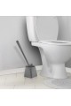 Silikon Wc Fırçası Silikon Tuvalet Banyo Klozet Fırçası Gri Kare