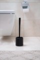 Silikon Wc Tuvalet Banyo Fırçası Klozet Fırçası Siyah Oval