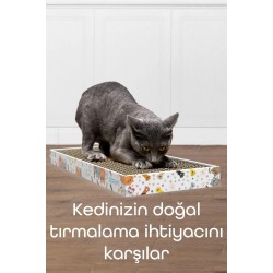Tırmata Yeni Ürün Doğal Düz Karton Kedi Tırmalaması Kedi Tırmalama Tahtası Kartonu 47x17 cm