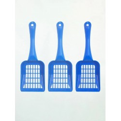 Kedi Kumu Küreği-Mama Kepçesi Kedi Kumu Temizleme Küreği Elekli 3 Adet